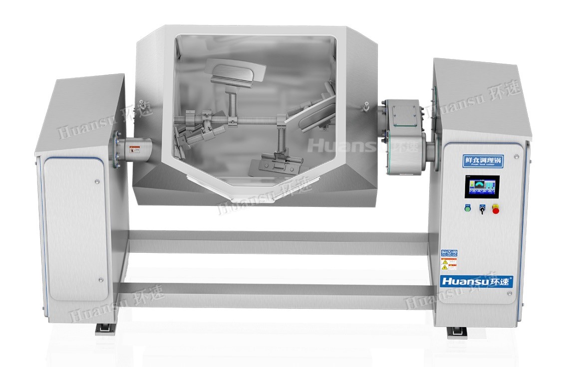 豆沙餡料智能攪拌鍋，蒸汽加熱攪拌均勻